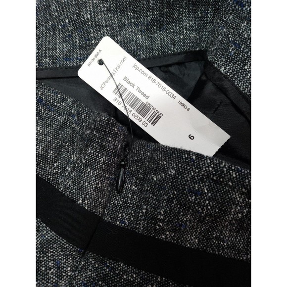 NWT Worthington Faux Corset Waist Tweed Pencil Skirt with Lace Hem size 6 - Picture 6 of 11